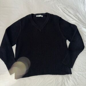 ZARA V NECK KNIT SWEATER